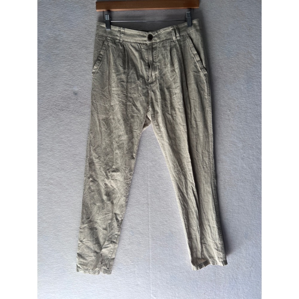 Patagonia Worn Wear Hemp Organic Cotton Pants Tan Khaki Size 4 Regular Fit